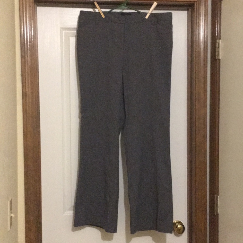 Flared gray pants